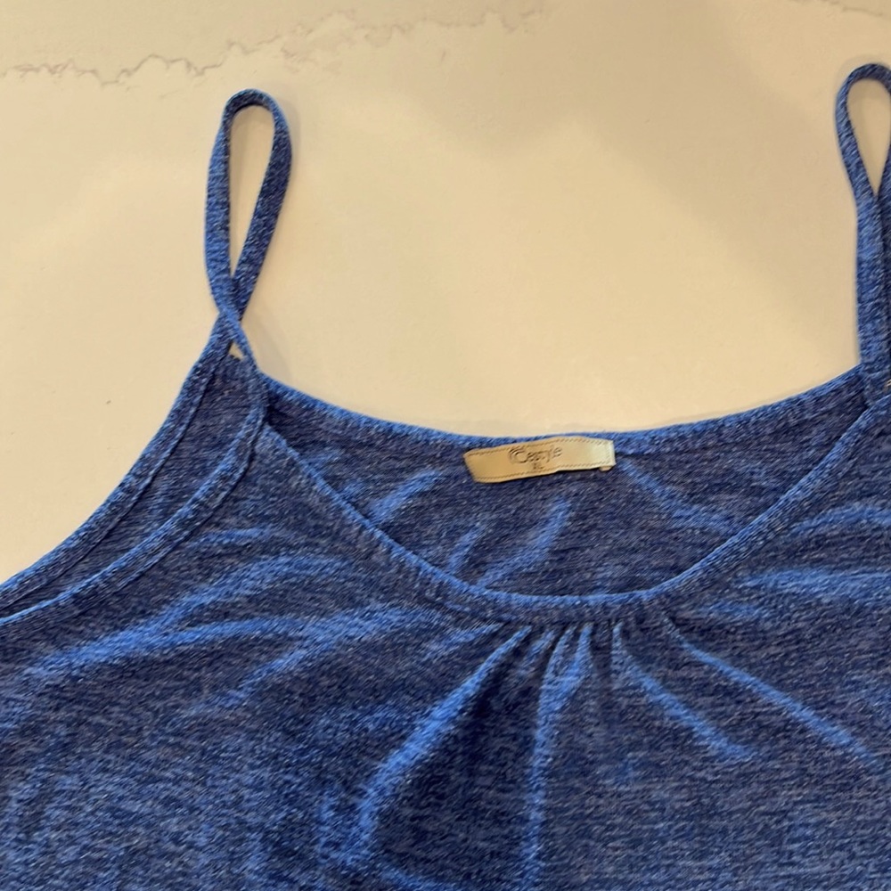 Royal blue heather comfy knit XL tank top
